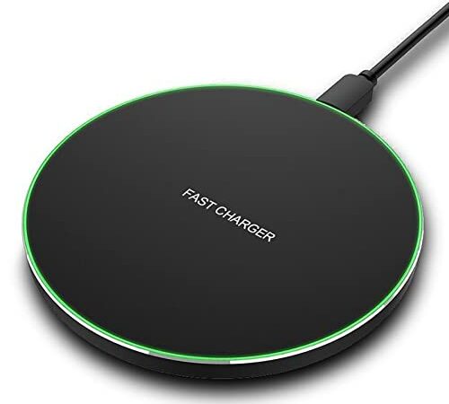 20W Fast Wireless Charger, Qi Schnelles Kabellosen Ladepad Induktions Ladegerät mit USB-C Kabel für Apple iPhone 13 14 12 11 XS X XR AirPods 3/2 Samsung Galaxy S22 S20 S10 Note 20 10/Buds Kopfhörer