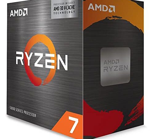 AMD Ryzen 7 5800X3D Prozessor (Basistakt: 3.4GHz, Max. Leistungstakt: bis zu 4.5GHz, 8 Kerne, L3-Cache 96MB, Socket AM4) 100-100000651WOF