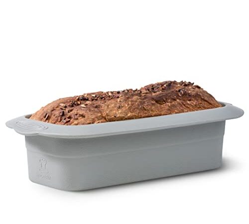 Backefix Große Brotbackform für Ihr eigenes Brot 1000g Brotdose - Antihaft Brotdose 26cm