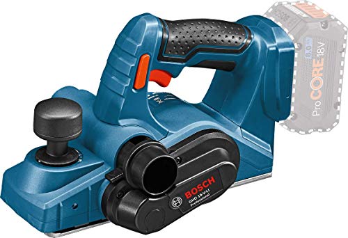 Bosch Professional 18V System Akku Hobel GHO 18V-LI (Leerlaufdrehzahl 14.000 min-1, max. Spandicke 1,6 mm, ohne Akkus und Ladegerät, im Karton)