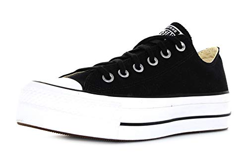 Converse Chuck Taylor All Star Lift Womens Black/White Ox Trainers-UK 7 / EU 40