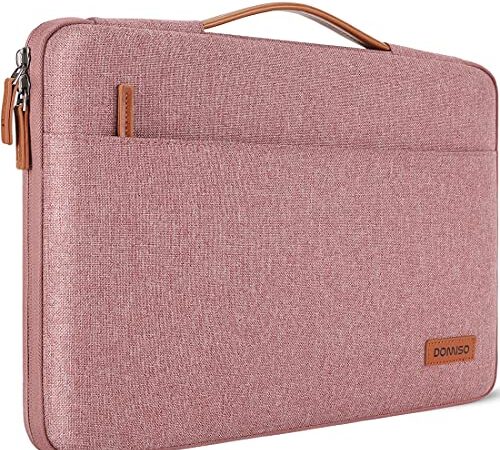 DOMISO 15.6 Zoll Wasserdicht Laptop Tasche Sleeve Case Notebook Hülle Schutzhülle für 15.6" Lenovo Yoga 720 IdeaPad S510 ThinkPad E575 T580/Lenovo Flex 4 5/ASUS ROG Zephyrus S GX531/HP 15,Rosa