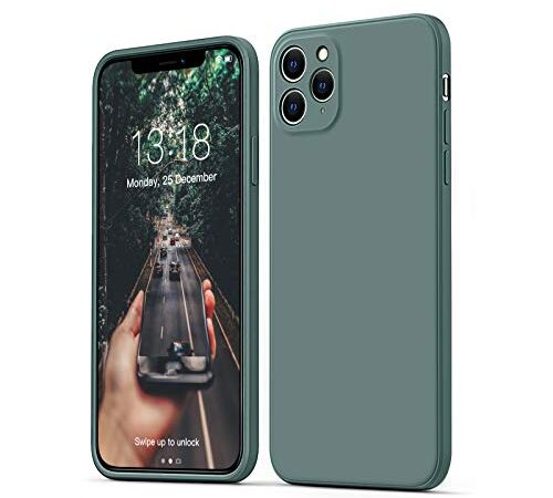 GOODVIHSH Hülle Kompatibel mit iPhone 11 Pro | Ultra dünn Liquid Silicone Hülle | Kameraschutz und Bildschirmschutz | 360° Voll abgedeckte stoßfeste Handyhülle für iPhone 11Pro -5,8 Zoll | Grün