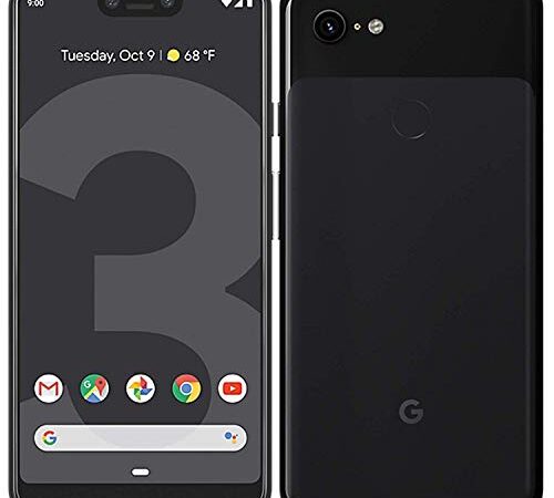 Google Pixel 3 XL Handy Smartphone 6,3 Zoll 64GB 12,2 MP Kamera Touchdisplay, Farbe:Schwarz (Black) (Generalüberholt)