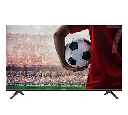 Hisense 32AE5500F 80 cm (32 Zoll) Fernseher (HD, Triple Tuner DVB-C/ S/ S2/ T/ T2, Smart-TV, Frameless, Prime Video, Netflix, YouTube, DAZN),schwarz