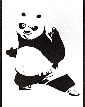 Kung Fu Pan. Filme Poster Plakat Handmade Graffiti Geschenke für Männer und Frauen Deko Wohnzimmer Wandbild Schlafzimmer Wanddeko Street Art - Y2K Aesthetic Artwork