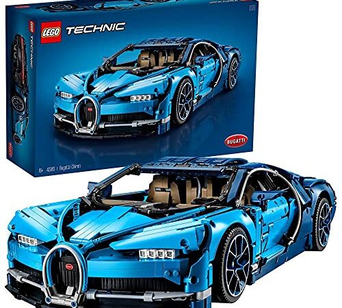 LEGO 42083 Technic Bugatti Chiron, Modellbausatz für Erwachsene, Bauset für EIN Sportwagen Modellauto, Sammlermodell für Fortgeschrittene