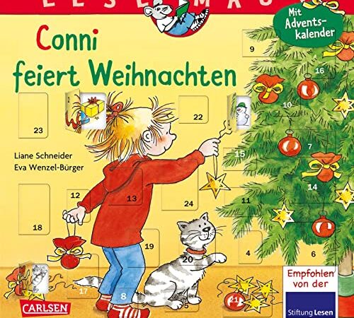 LESEMAUS 58: Conni feiert Weihnachten: Mit tollem Adventskalender | Bilderbuchgeschichte mit Adventskalender für Kinder ab 3 (58)