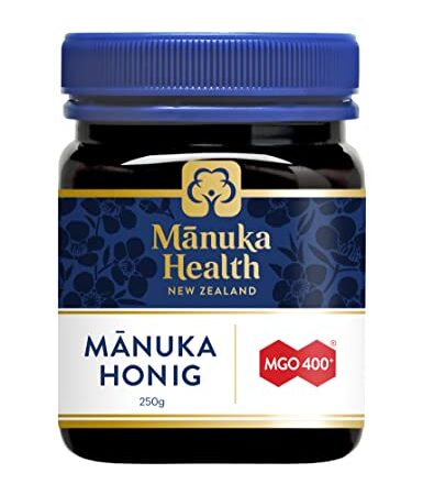 Manuka Health - Manuka Honig MGO 400+ 250 g - 100% Pur aus Neuseeland mit zertifiziertem Methylglyoxal Gehalt