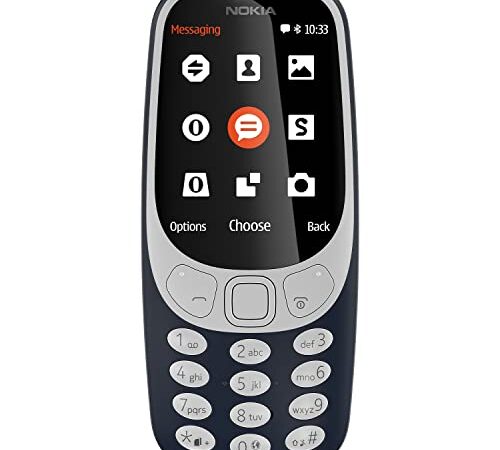 Nokia 3310 2G Mobiltelefon (2,4 Zoll Farbdisplay, 2MP Kamera, Bluetooth, Radio, MP3 Player, Dual Sim) dark blue