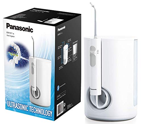 Panasonic Ultra Sonic Stream EW1611W503 Munddusche (elektrisch, Zahnzwischenraumreinigung, stationär, integrierte Ladestation, Kabelnutzung) weiß 1 Stück (1er Pack)