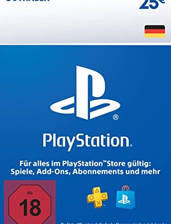 PlayStation Store Guthaben 25 EUR | PSN Deutsches Konto | PS5/PS4 Download Code