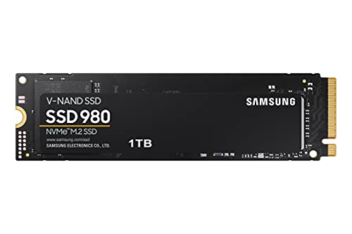 Samsung 980 1 TB PCIe 3.0 (bis zu 3.500 MB/s) NVMe M.2 Internes Solid State Drive (SSD) (MZ-V8V1T0BW)