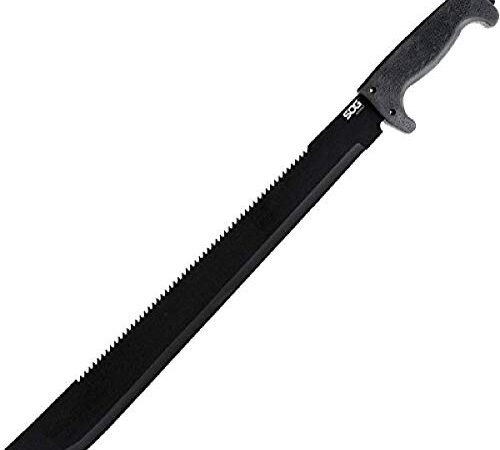 SOGFari 18 in. Machete, Black Kraton Handle, Black Blade