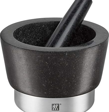 Zwilling Spices Mörser mit Stößel, Ø 11 cm, Granit, Schwarz