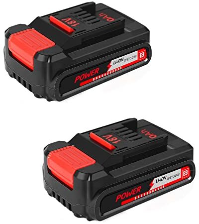 2Stücke 3000mAh Ersatzakku für Einhell 18V Akku, mit Intelligentem Indikator Passend für Einhell Power X-Change Elektrowerkzeugen 18V mit 6 Sicherheitssysteme, Gehäuse aus ABS- und PC-Material