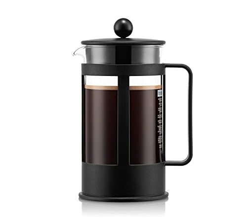 Bodum KENYA Kaffeebereiter (French Press System, Spülmaschinengeeignet, 1,0 liters) schwarz