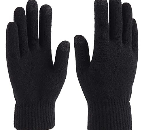 LucaSng Strickhandschuhe Winter Handschuhe Herren Damen Touchscreen Winterhandschuhe Flexible und Angenehm Weiche Fingerhandschuhe