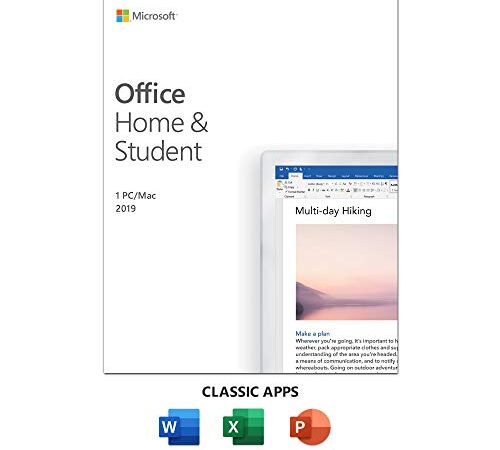 Microsoft Office 2019 Home & Student – Box Pack – 1 PC/Mac