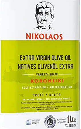 Olivenöl Extra Nativ 1 l Liter " Nikolaos " Super frisch 0,2% / Reich an Polyphenolen aus Kreta MHD: 28.02.2024