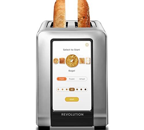 Revolution Cooking R180 Hochgeschwindigkeits-Toaster aus Edelstahl für 2 Scheiben, der einzige Toaster mit InstaGlo™-Technologie