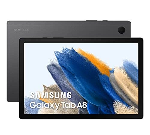 Samsung Galaxy Tab A8 Tablet 25,6 cm (10,5 Zoll), 64 GB, WiFi, Android, Farbe Gray (spanische Version)