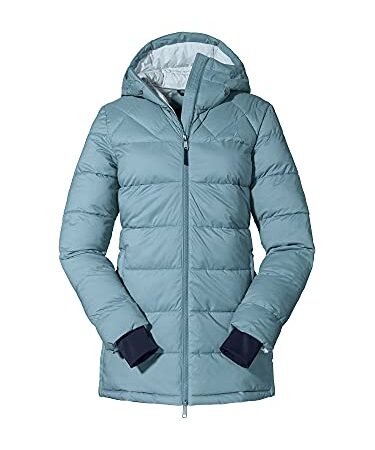 Schöffel Damen Boston Insulated wasserabweisender winddichter Parka funktioneller und stylischer Wintermantel, cloudy storm, 40 EU