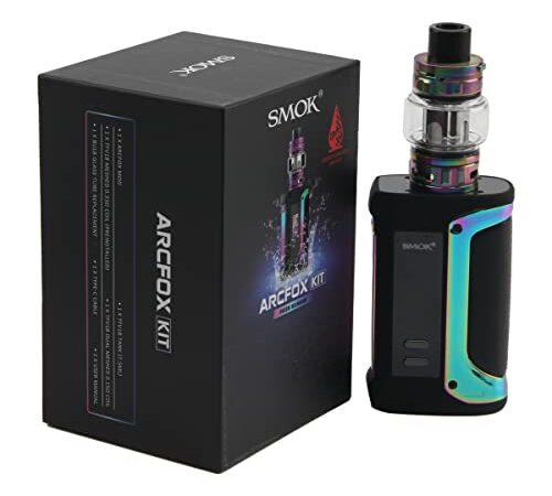 Smok Arcfox Kit mit 7,5 ml TFV18-Tank Smoktech 230 W Mod IP67 Wasserdichtes, staubdichtes, stoßfestes Vape-Gerät, kein Nikotinprisma, Regenbogen