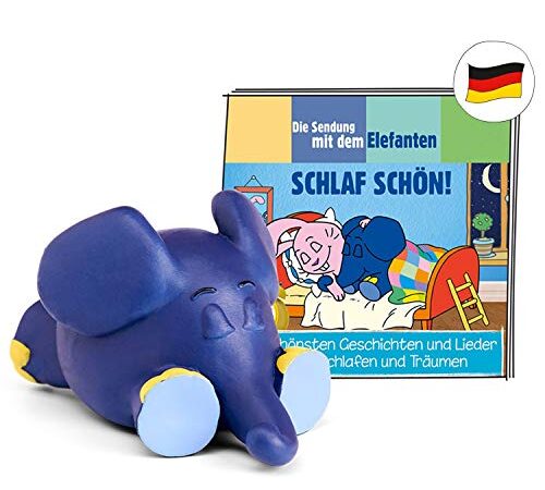 tonies Hörfiguren für Toniebox, Die Sendung mit dem Elefanten – Schlaf schön!, Hörbuch mit Liedern für Kinder ab 3 Jahren, Spielzeit ca. 51 Minuten