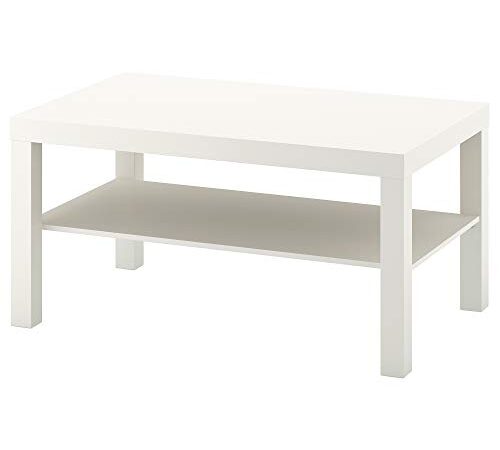 IKEA Lack Couchtisch Wohnzimmermöbel Design mit Ablageboden 90x55x45cm weiß