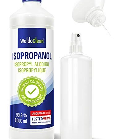 Isopropanol Alkohol 99,9% mit Sprühflasche 1 Liter - inkl. 250ml leere Flasche