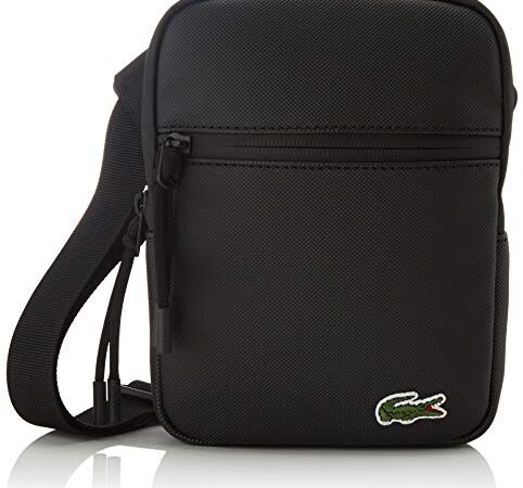 Lacoste Herren NH3307LV Schultertasche, Noir, Einheitsgröße EU