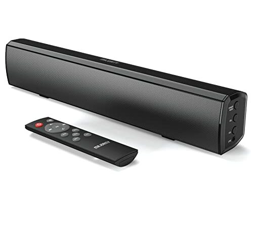 MAJORITY Bowfell 2.1 Bluetooth Soundbar für TV Geräte, PC Lautsprecher, Fernbedienung im Lieferumfang enthalten, kompakt, mit Cinch-Kabel und optischem Eingang