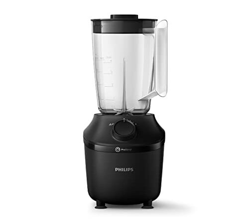 Philips HR2041/41 Standmixer (450 Watt, ProBlend-Technologie, 1,9 Liter Kunststoffbehälter, inkl. Trinkflasche) schwarz