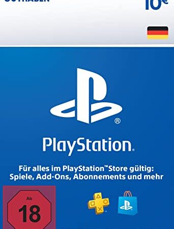 PlayStation Store Guthaben 10 EUR | PSN Deutsches Konto | PS5/PS4 Download Code