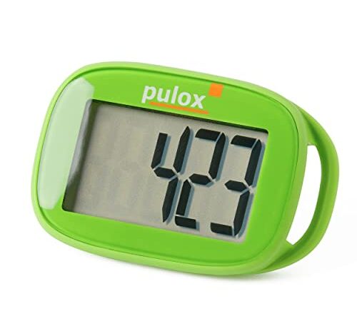 Pulox Schrittzähler Pedometer PS-100 einfach mit 3D Sensor in Grün