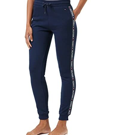 Tommy Hilfiger Damen Jogginghose Track Pant Hwk, Blau (Navy Blazer), L