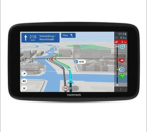 TomTom Navigationsgerät GO Discover (7 Zoll, Stauvermeidung dank TomTom Traffic, Karten-Updates Welt, schnelle Updates via WiFi, Verfügbarkeit von Parkplätzen, Kraftstoffpreise)