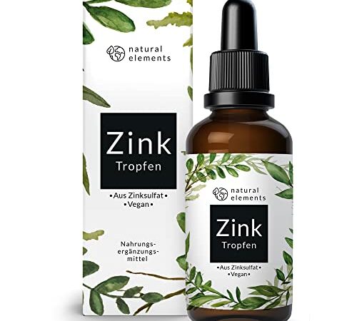 Zink Tropfen - 100ml (2100 Tropfen) - Premium: Ionisches Zink (Zink-Sulfat) - Ohne Alkohol, laborgeprüft, vegan & in Deutschland produziert