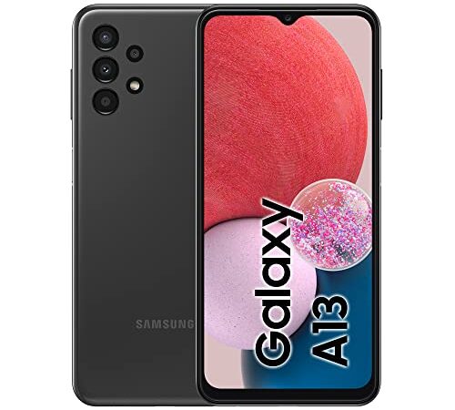 Samsung Galaxy A13 SM-A137F, Android Smartphone, 6,6 Zoll Infinity-V TFT Display, 5.000 mAh Akku, 4 GB RAM/ 64 GB Speicher, Dual-SIM, Black, inkl. 30 Monate Garantie [Exclusiv bei Amazon]