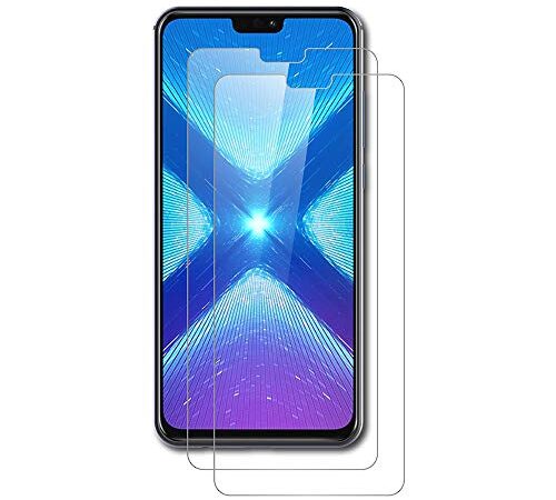 AICEK [2 Stück] Honor 8X Schutzfolie, Tempered Glass Displayschutzfolie für Huawei Honor 8X Schutzglas Screen Protector 9H Hardness Gehärtetem Glas Anti-Kratz Klar Displayschutz Honor 8X