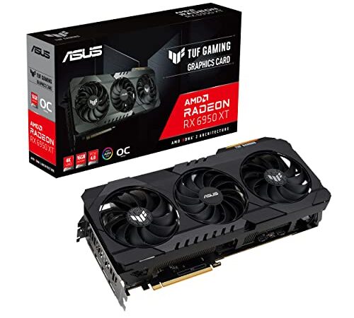 ASUS TUF GAMING AMD Radeon RX 6950 XT OC Edition 16GB Grafikkarte (16GB GDDR6 Speicher, 1x HDMI 2.1, 3x DisplayPort 1.4a, GPU Tweak II, TUF-RX6950XT-O16G-GAMING)