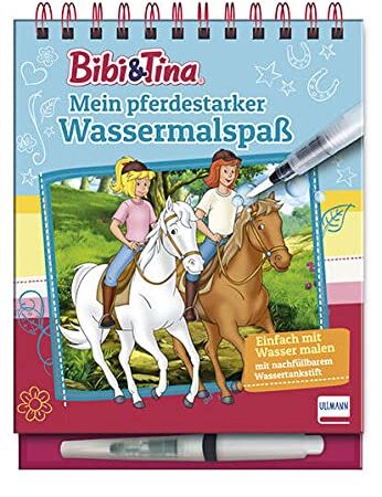 Bibi & Tina – Mein pferdestarker Wassermalspaß (Magic Water Colouring): Einfach mit Wasser malen - Bibi und Tina-Malbuch mit 16 Bildern, die sich beim ... mit nachfüllbarem Wassermalstift, ab 4 Jahren