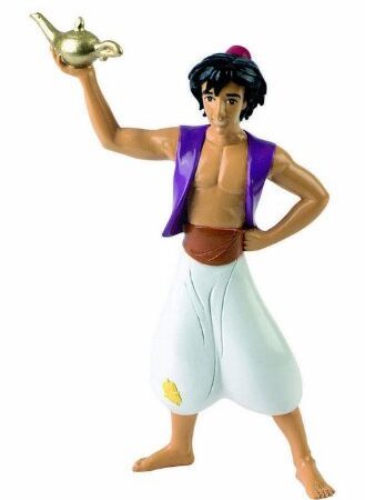 Bullyland 12454 - Spielfigur Walt Disney Aladdin, ca. 12,5 cm, detailgetreu, ideal als Tortenfigur und kleines Geschenk für Kinder ab 3 Jahren