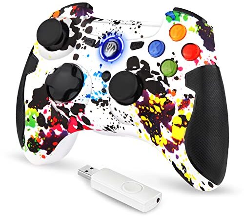 EasySMX PC Controller, 2.4G Wireless PS3 Gamepad, Dual Vibration für PS3/PC/Android TV-Box