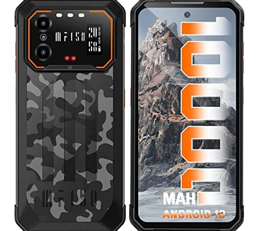 IIIF150 B1 Pro (2022) 10000mAh Outdoor Smartphone, 6GB + 128GB 6.5" FHD+ Outdoor Handy Ohne Vertrag mit Rückseite, 48MP + 20MP Night Vision, IP68 Wasserdichter Handys Android 12, 4G Dual SIM/NFC