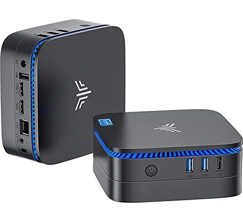 NiPoGi Mini PC 16GB RAM 512GB ROM, Intel Celeron N5105 4K Mini Desktop PC Windows 11 Pro, 2xHDMI,Dual-Band-WLAN,RJ45-LAN,BT4.2, Portable AK1 PRO Mini Computer für Büro, Workstation, HTPC, Business