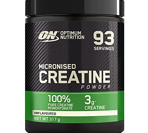 Optimum Nutrition Creatin Monohydrat Pulver, ON Kreatin hergestellt für Leistungssteigerung, 93 Portionen, 317g, Verpackung kann Variieren