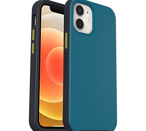 OtterBox Slim Serie Hülle für iPhone 12 mini mit MagSafe, stoßfest, sturzsicher, ultraschlank, dünne schützende Hülle, 3x getestet nach Militärstandard, Blau/Grau