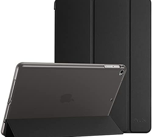 ProCase Soft Hülle für iPad 9.7 Zoll 6. Generation 2018/5. Generation 2017 /iPad Air 1/2 Modell A1822 A1823 A1893 A1474 A1475, Weich TPU Schutzhülle Case Cover für iPad 6 / iPad 5 -Schwarz